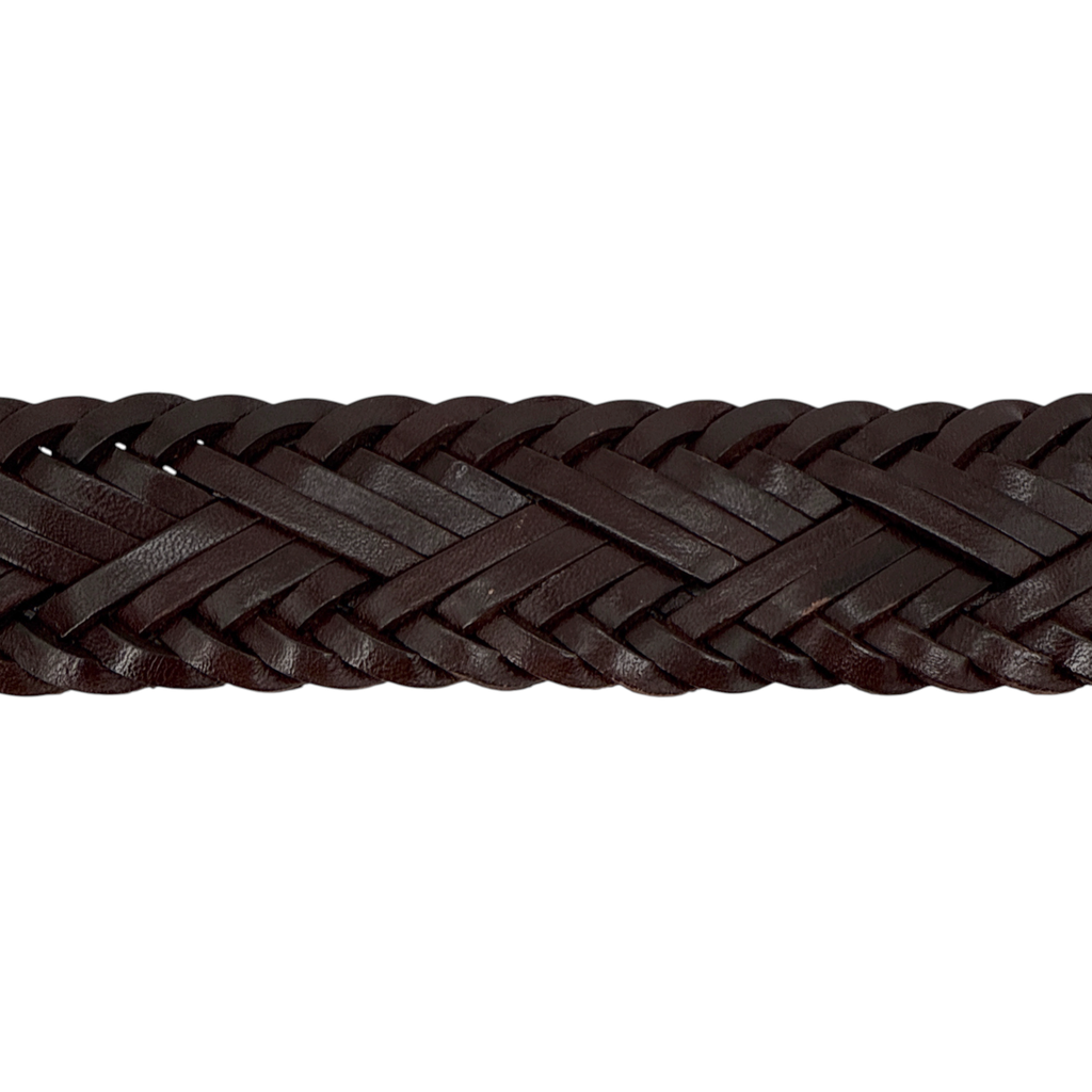 ANTHROPOLOGIE Woven Leather Belt in Brown S Anthropologie