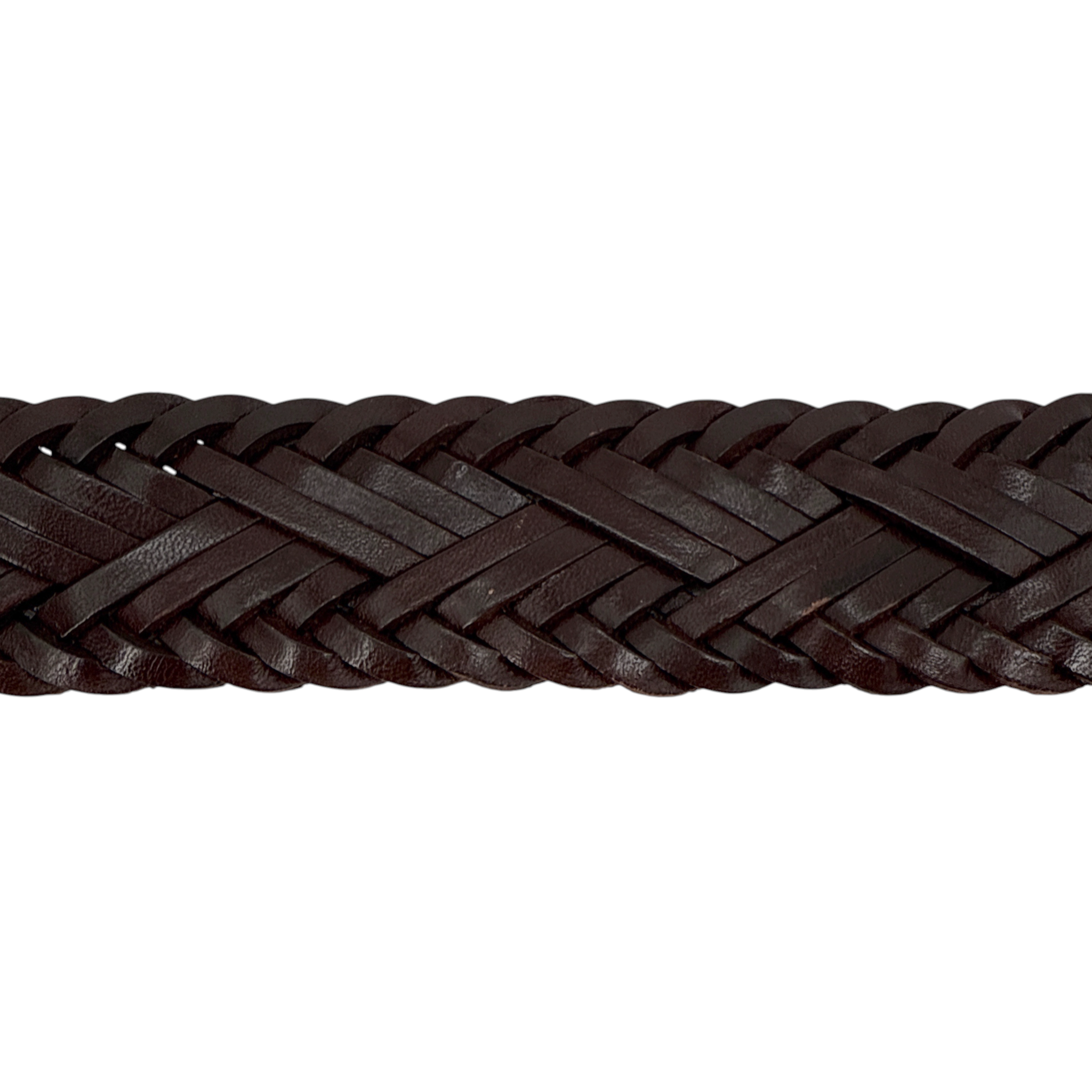 ANTHROPOLOGIE Woven Leather Belt in Brown S Anthropologie