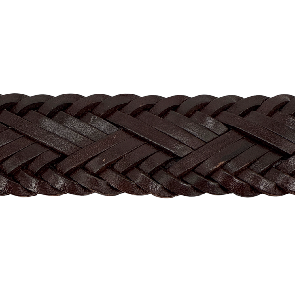 ANTHROPOLOGIE Woven Leather Belt in Brown S Anthropologie