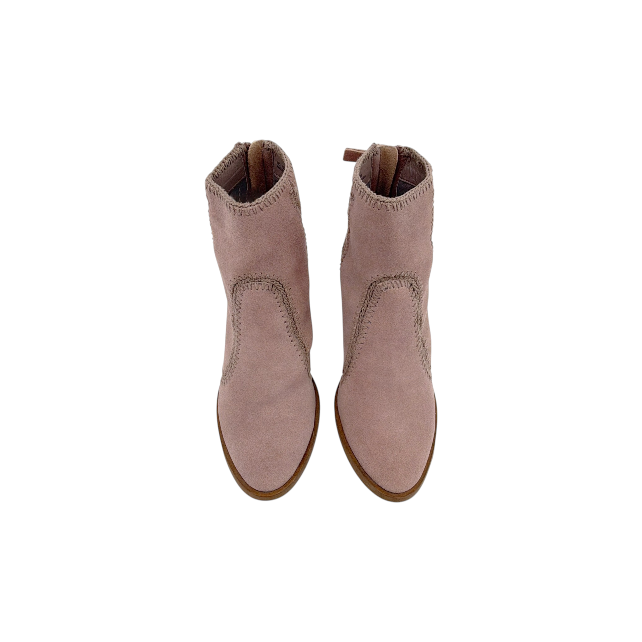 ANTHROPOLOGIE x Farylrobin Stitched Suede Ankle Boots 6.5 Farylrobin