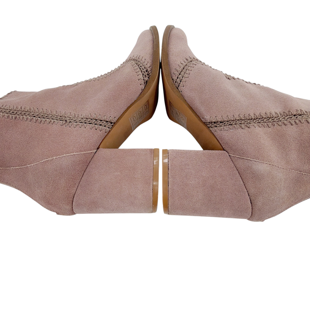 ANTHROPOLOGIE x Farylrobin Stitched Suede Ankle Boots 6.5 Farylrobin