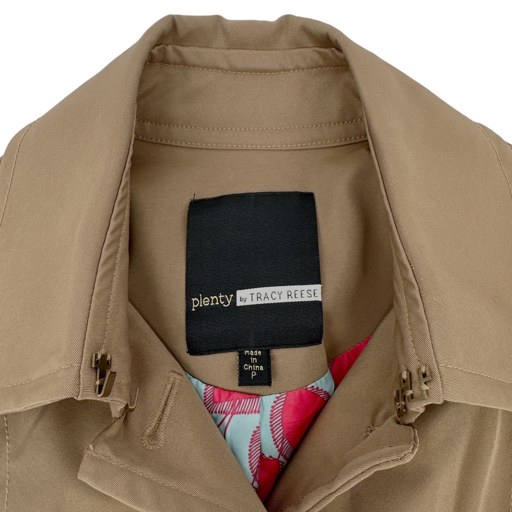ANTHROPOLOGIE x PLENTY by TRACY REESE Corin Peplum Trench Coat XS Anthropologie