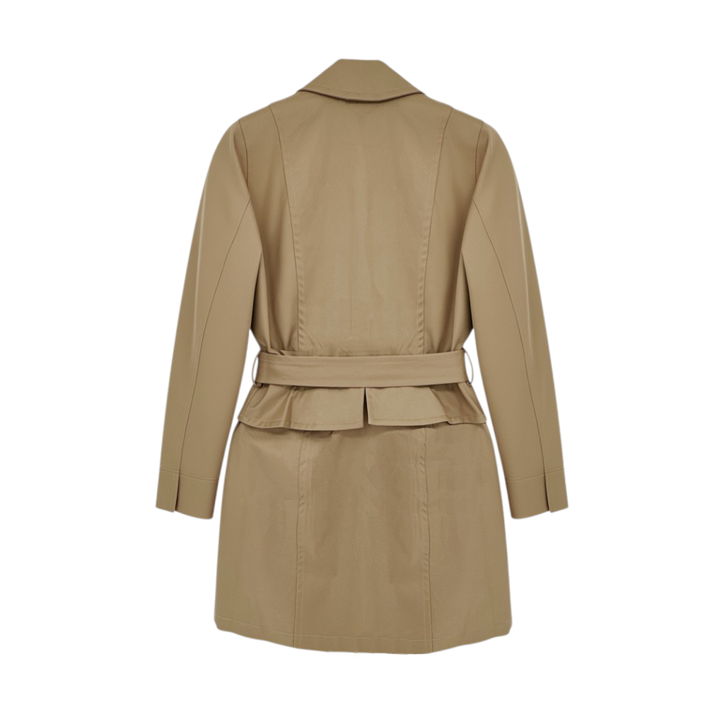 ANTHROPOLOGIE x PLENTY by TRACY REESE Corin Peplum Trench Coat XS Anthropologie