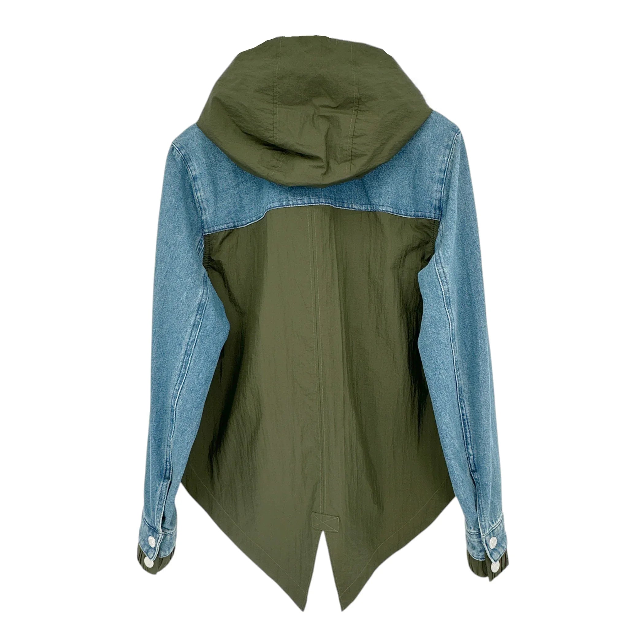 VERONICA BEARD Shani Waterfall Denim Twill Combo Jacket M - flyKAMP