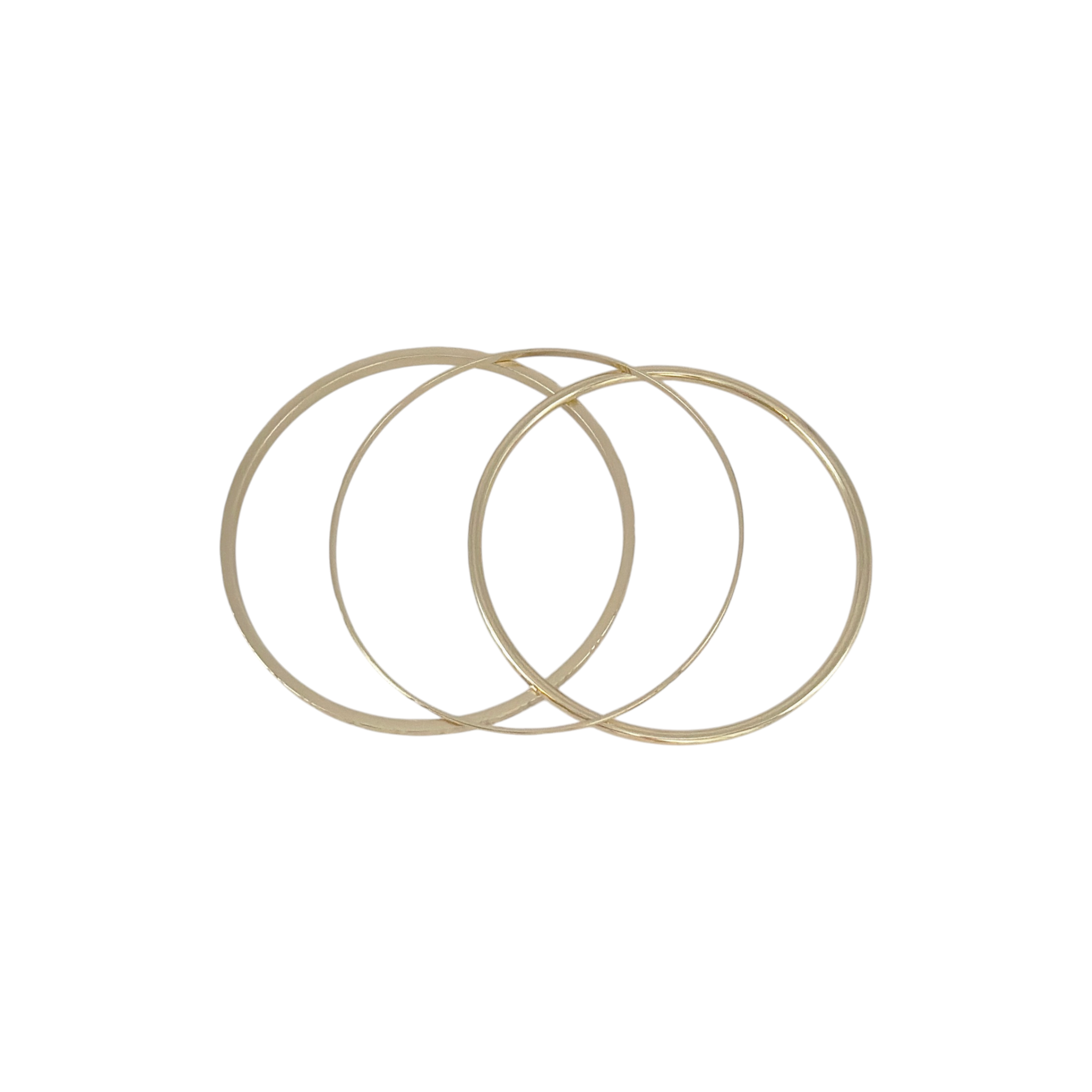 L GEORGE Designs Gold Plated Bangle Bracelet Bunch | Set of 3 L George Designs