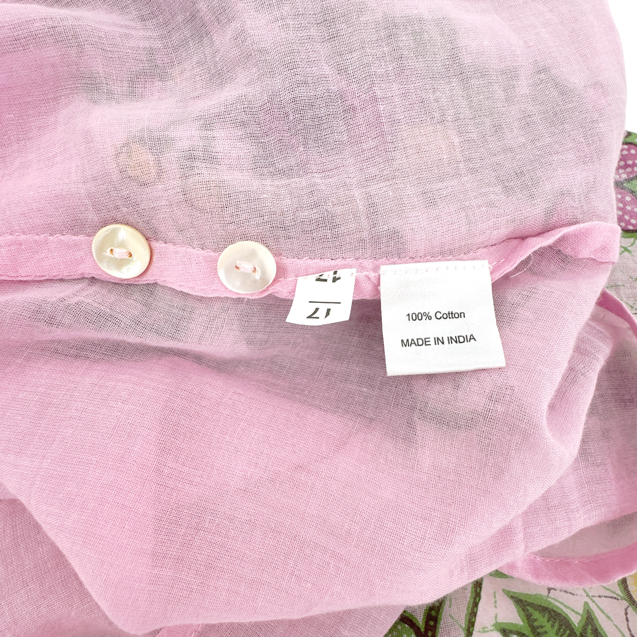 BANJANAN Cotton Poppy Dress in Freyja Flower Lilac Sachet XS Banjanan