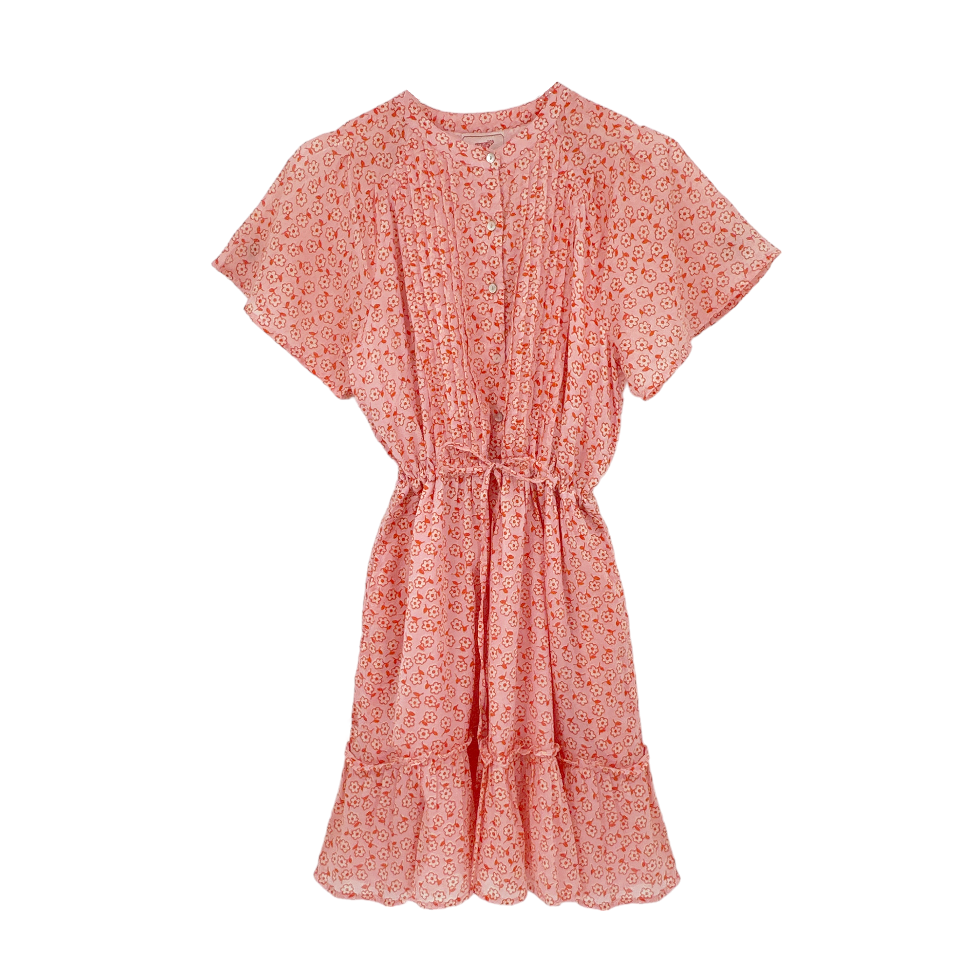 BANJANAN Rhonda Dress Scattered Daisy Orchid Pink S Banjanan