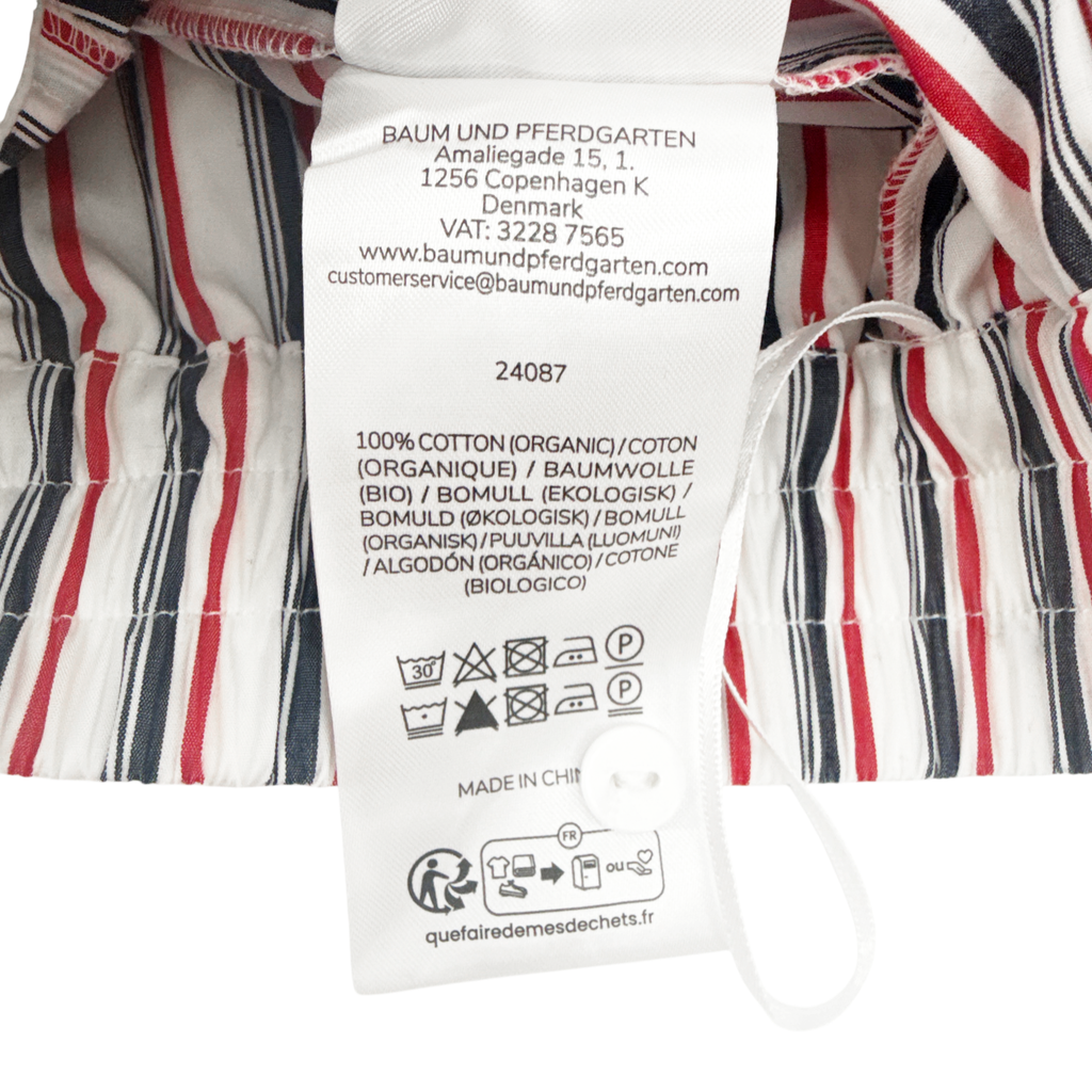 BAUM UND PFERDGARTEN Natie Shorts Haute Red Stripe FR34|US2|XS Baum Und Pferdgarten