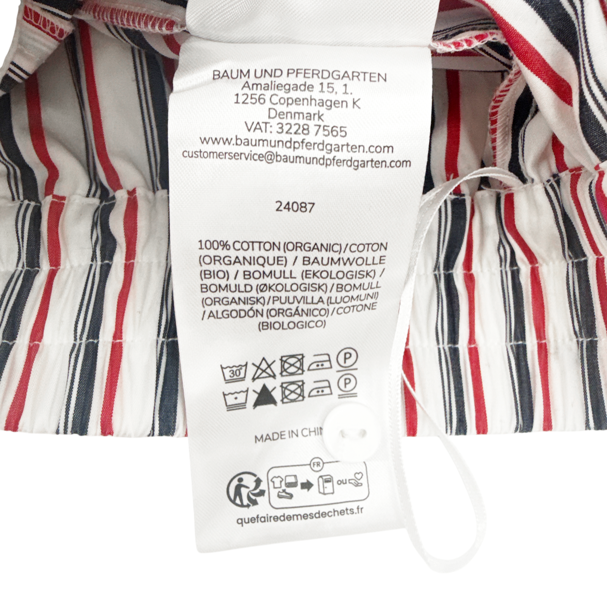BAUM UND PFERDGARTEN Natie Shorts Haute Red Stripe FR34|US2|XS Baum Und Pferdgarten