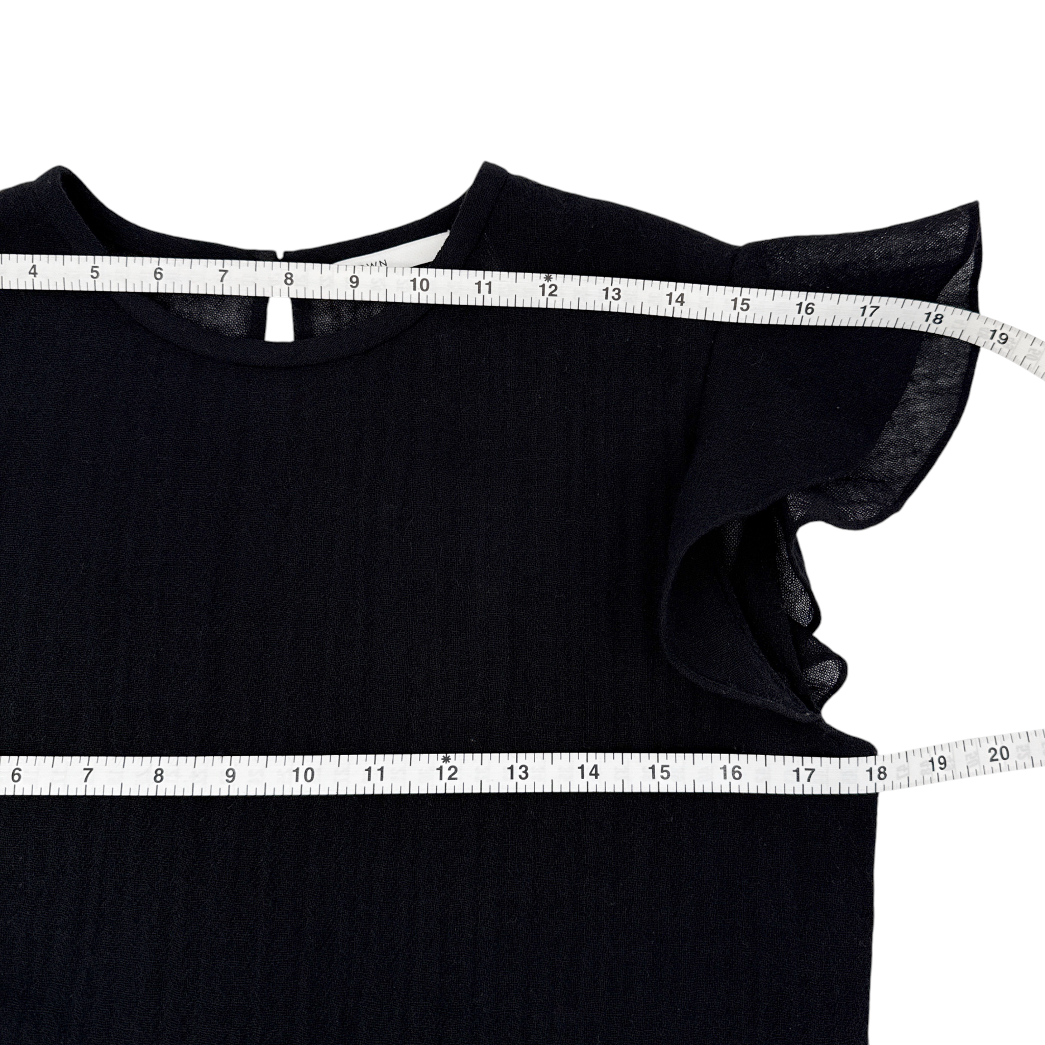 BALDWIN Kansas City BLDWN Petal Top in Black S BLDWN