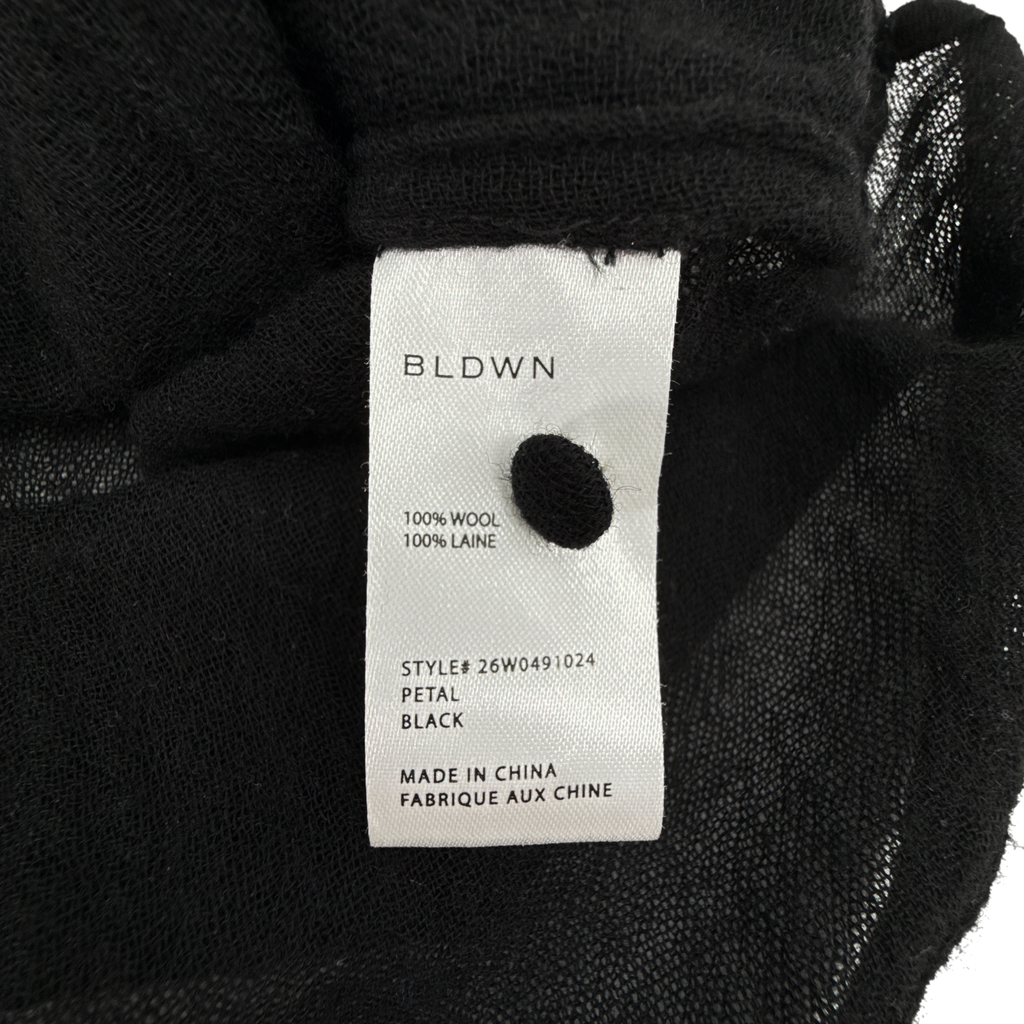 BLDWN BALDWIN Kansas City Petal Top in Black S BLDWN