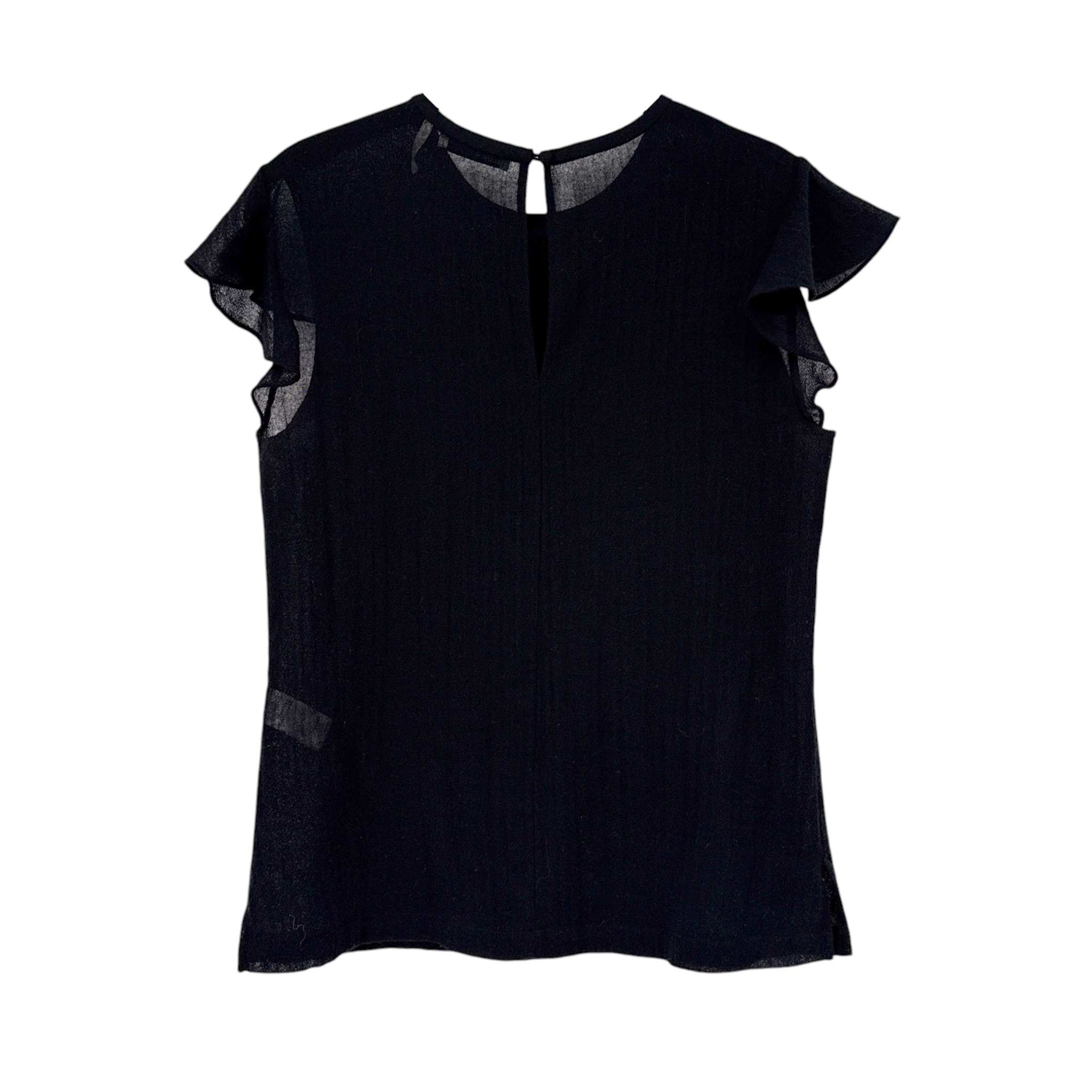BALDWIN Kansas City BLDWN Petal Top in Black S BLDWN