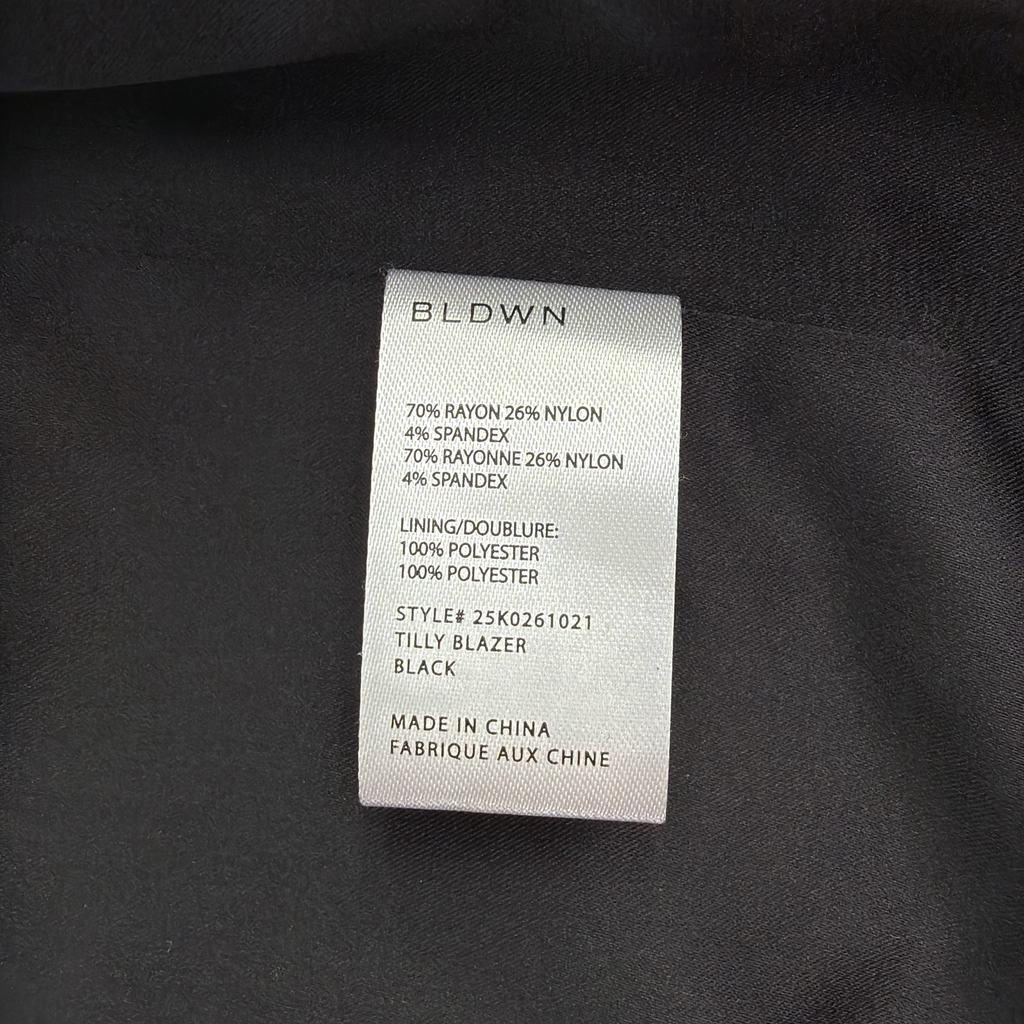 BLDWN BALDWIN Kansas City Tilly Blazer in Black XS baldwin