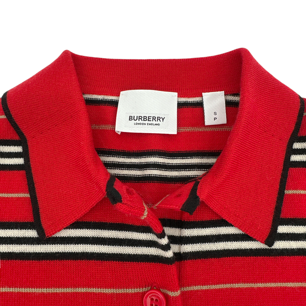 BURBERRY Beaford Merino Wool Polo S Burberry