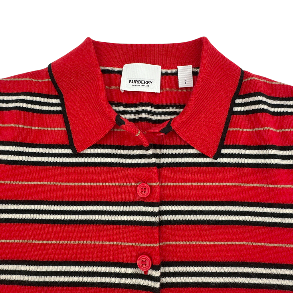 BURBERRY Beaford Merino Wool Polo S Burberry