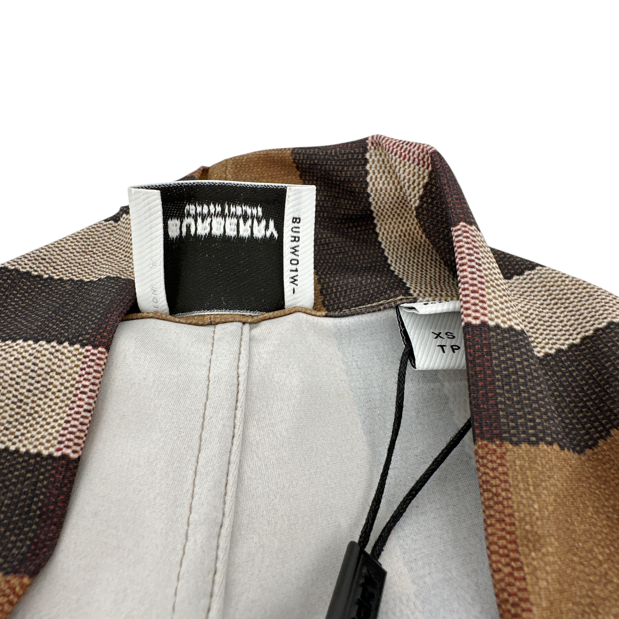 BURBERRY Andrea Check Biker Short XS Burberry