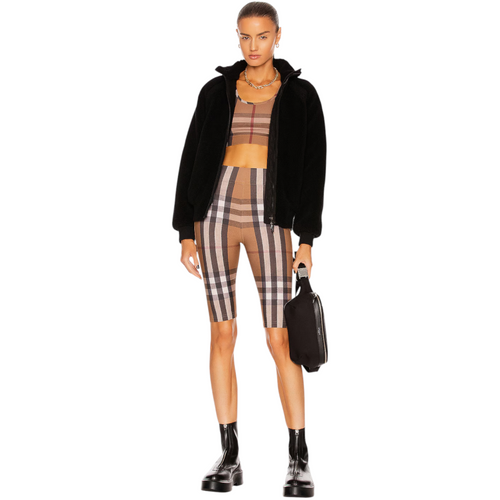 BURBERRY Andrea Check Biker Short XS Burberry