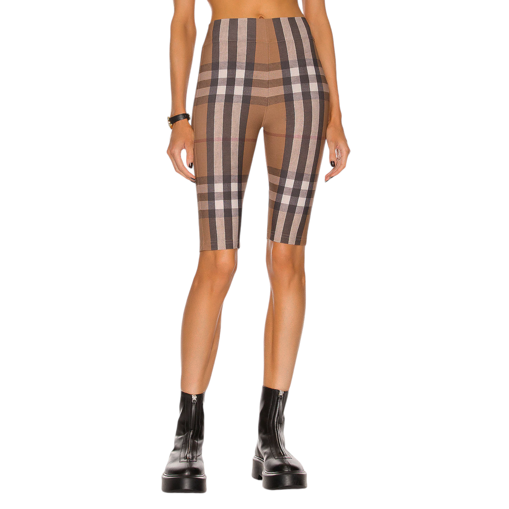 BURBERRY Andrea Check Biker Short XS Burberry