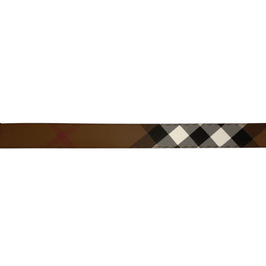 BURBERRY Louis 35mm Reversible Buckle Giant Check E-Canvas Belt 85|34 Burberry