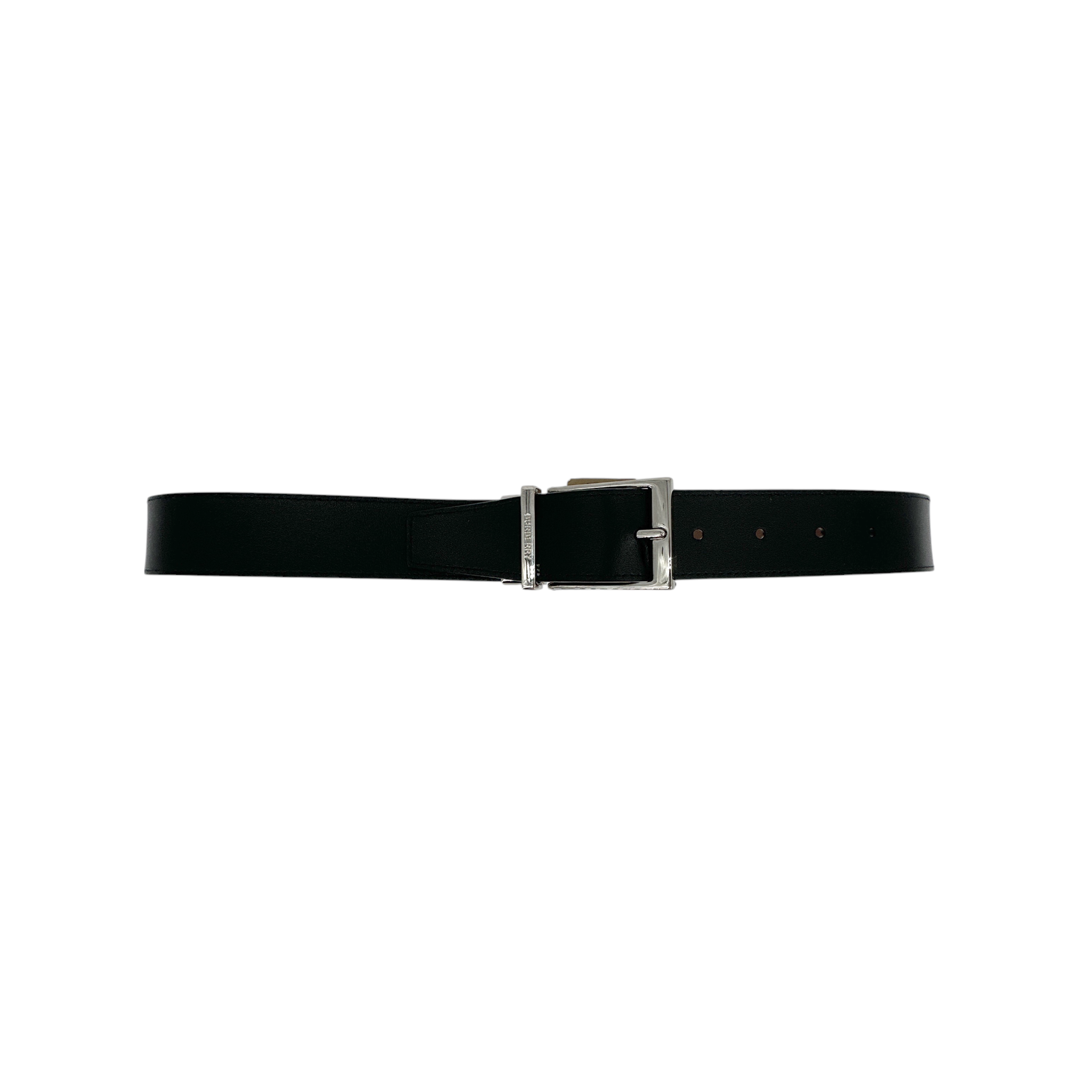 BURBERRY Louis 35mm Reversible Buckle Giant Check E-Canvas Belt 85|34 Burberry