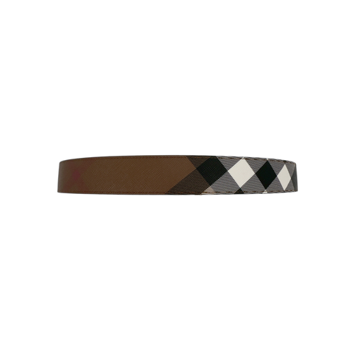 BURBERRY Louis 35mm Reversible Buckle Giant Check E-Canvas Belt 85|34 Burberry