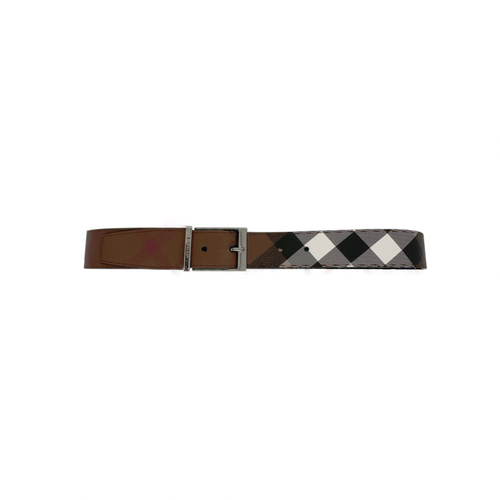 BURBERRY Louis 35mm Reversible Buckle Giant Check E-Canvas Belt 85|34 Burberry