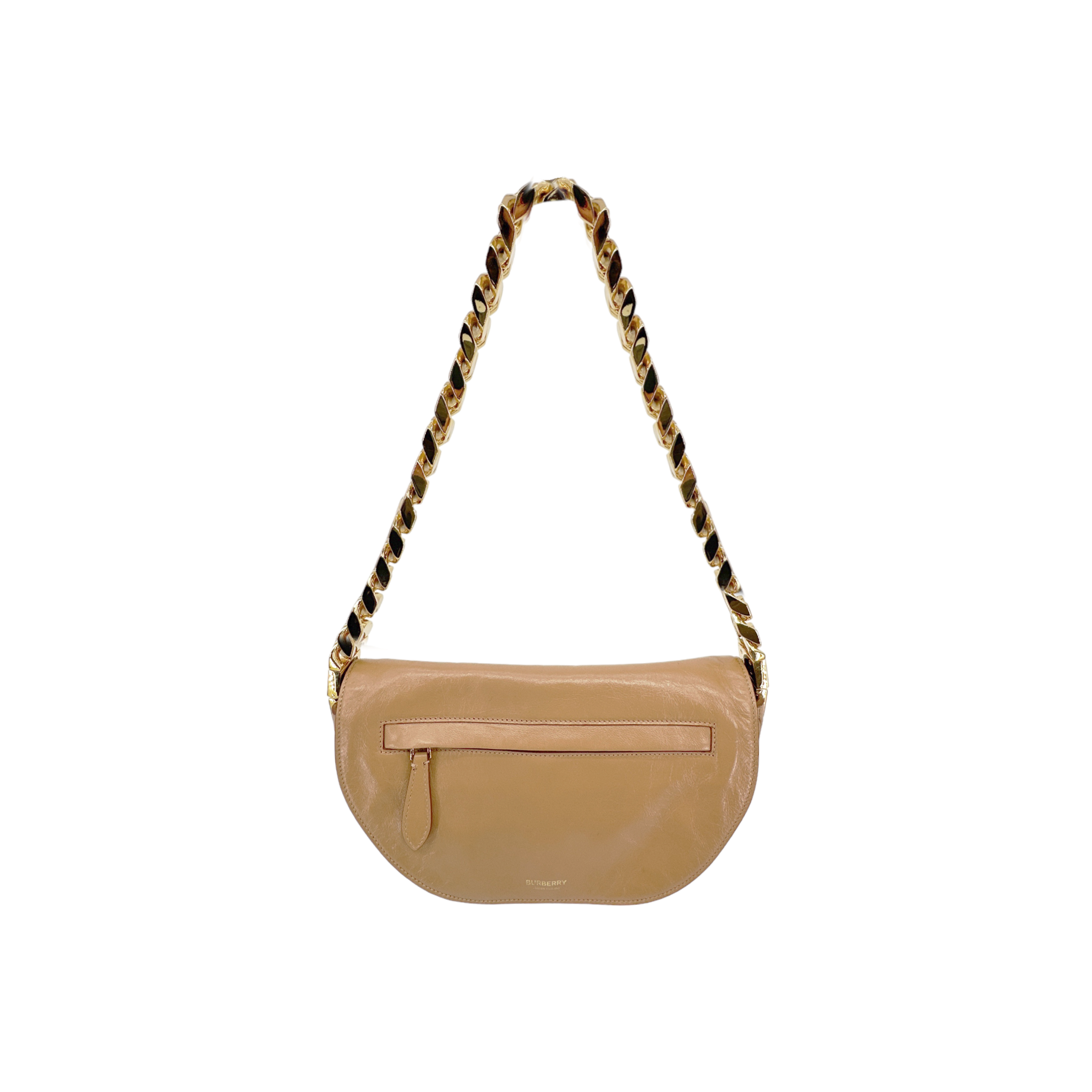 BURBERRY Small Soft Olympia Bag in Modern Beige Burberry
