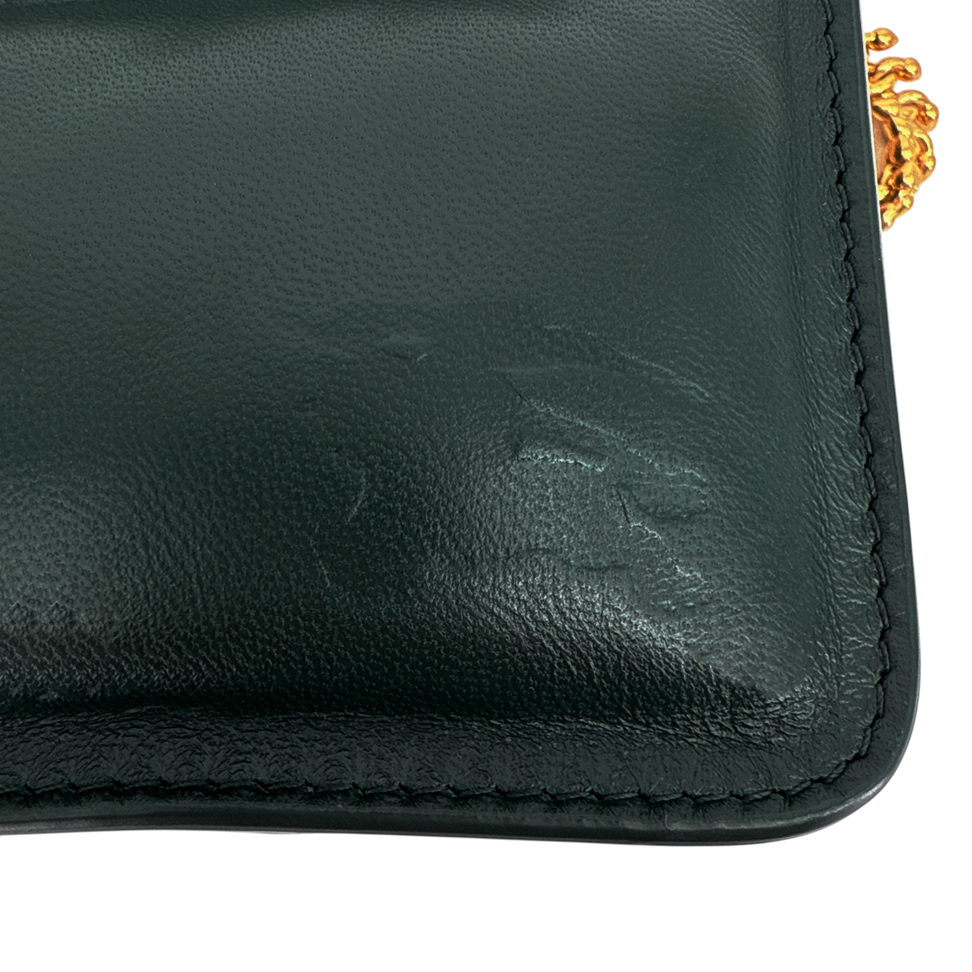 BURBERRY Snip Chain Bag Puffy Nappa Leather in Vine Burberry