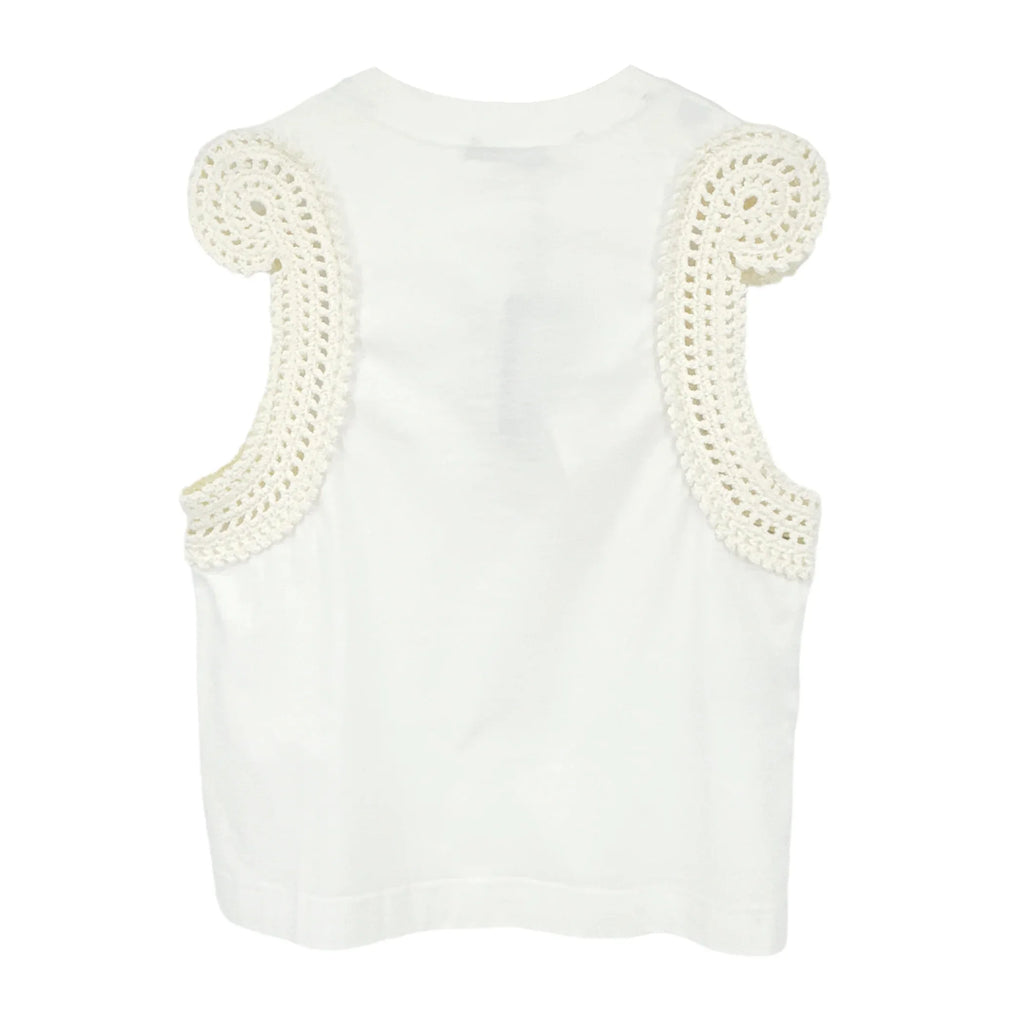 CÉDRIC CHARLIER Knitted Trim Vest Top S - flyKAMP