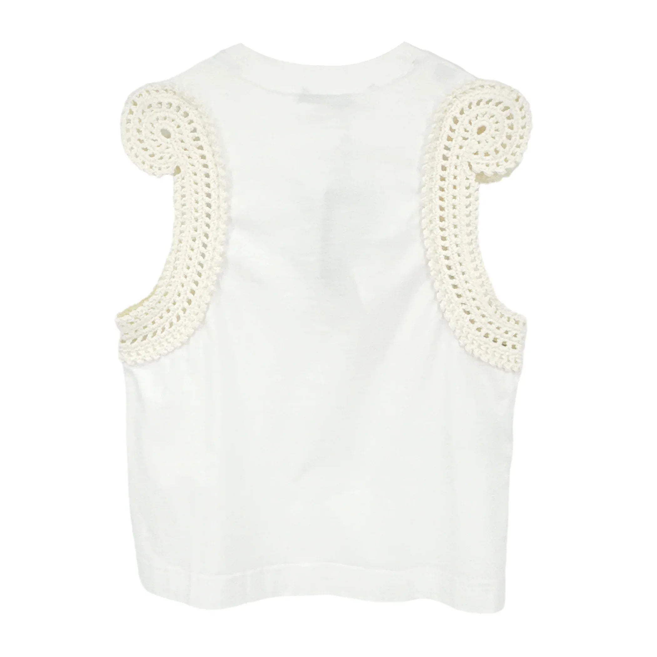 CÉDRIC CHARLIER Knitted Trim Vest Top S - flyKAMP