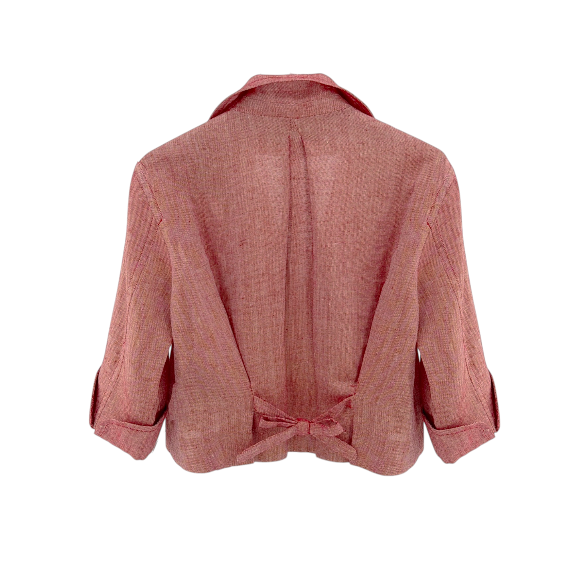 CAROLINA HERRERA Cropped Open Front Silk Blend Jacket 4 Carolina Herrera