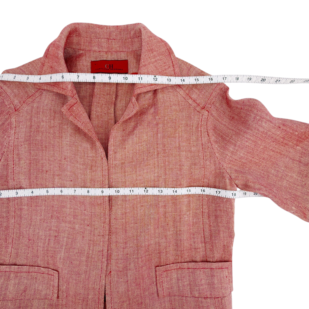CAROLINA HERRERA Cropped Open Front Silk Blend Jacket 4 Carolina Herrera