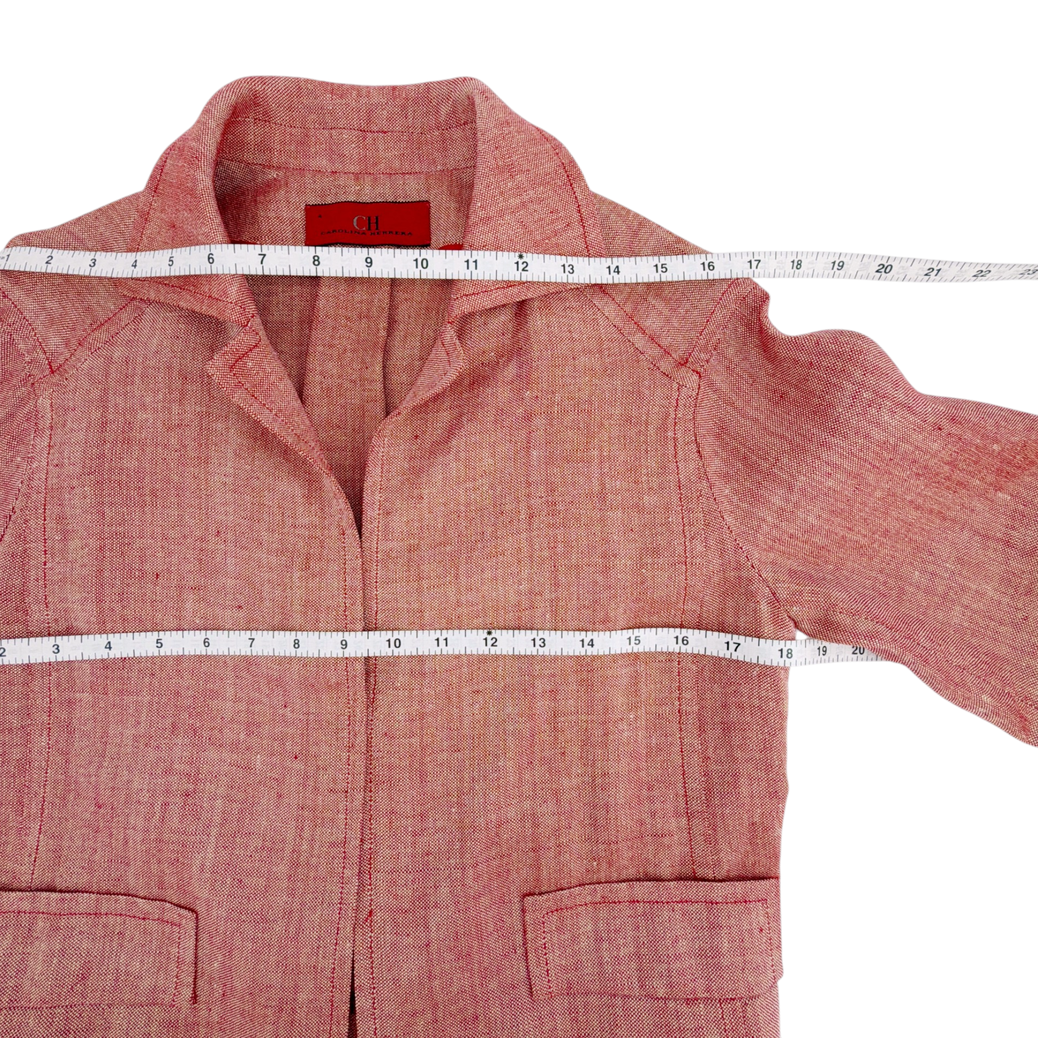 CAROLINA HERRERA Cropped Open Front Silk Blend Jacket 4 Carolina Herrera