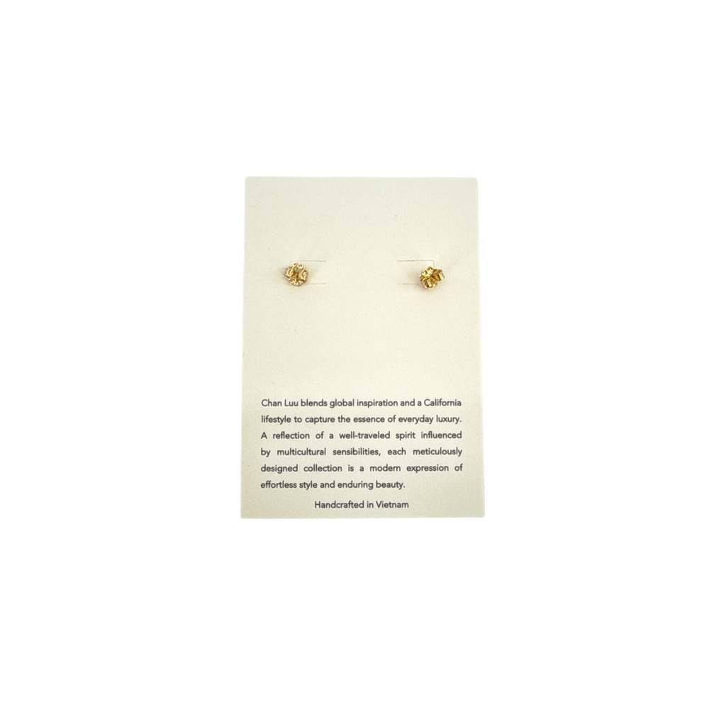 CHAN LUU Maiden Hoop Earrings in White Pearl Chan Luu