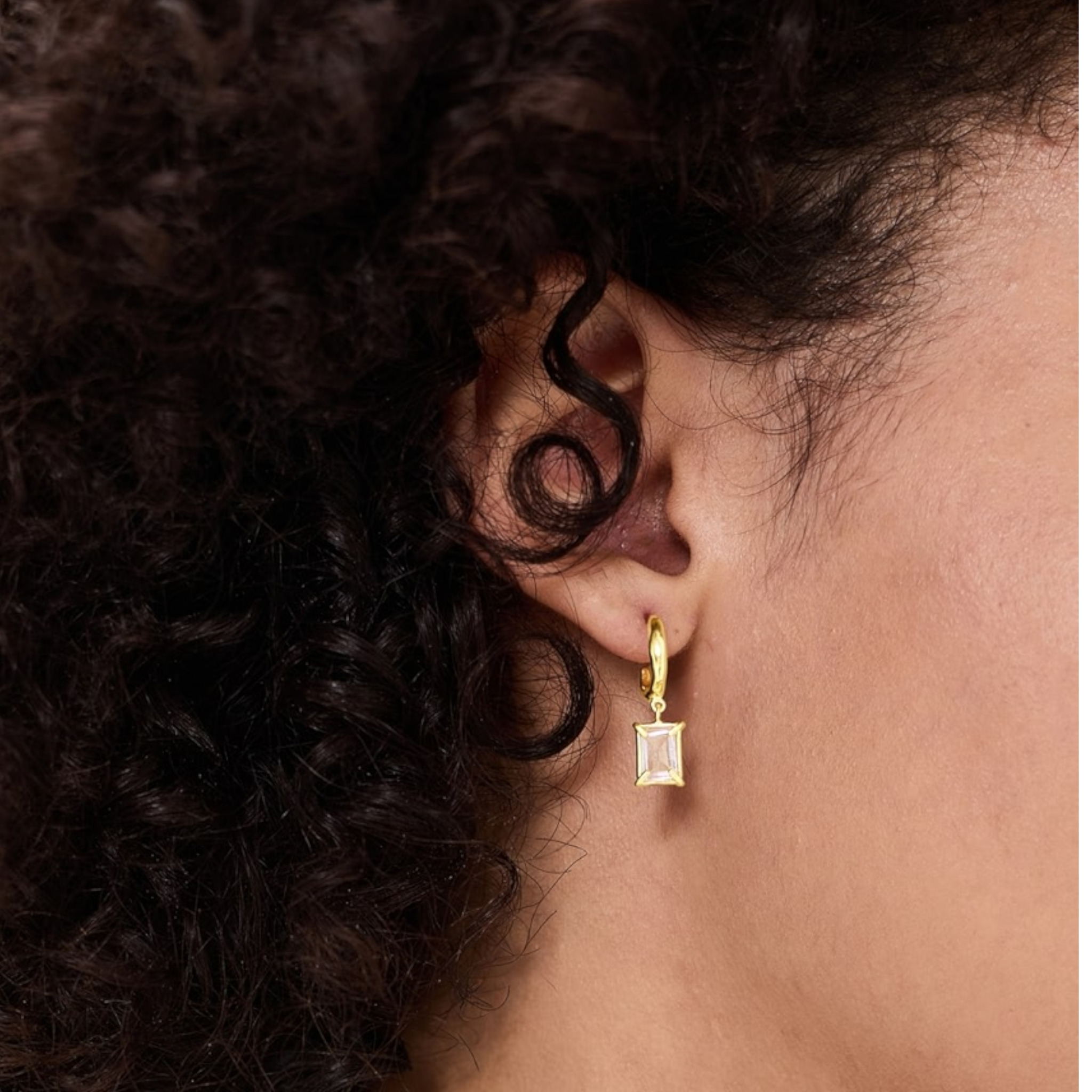 CHAN LUU Tabby Hoop Earrings Amethyst Chan Luu