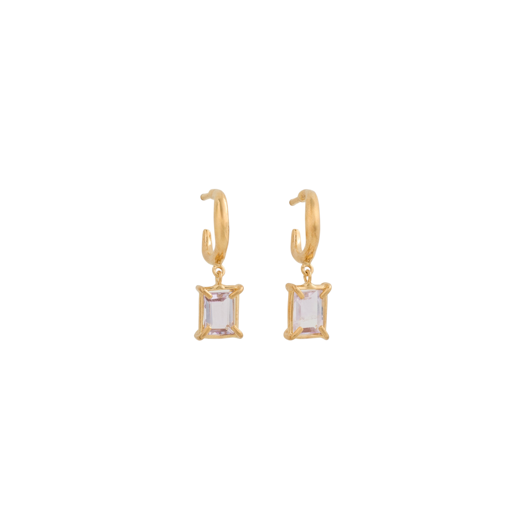 CHAN LUU Tabby Hoop Earrings Amethyst Chan Luu
