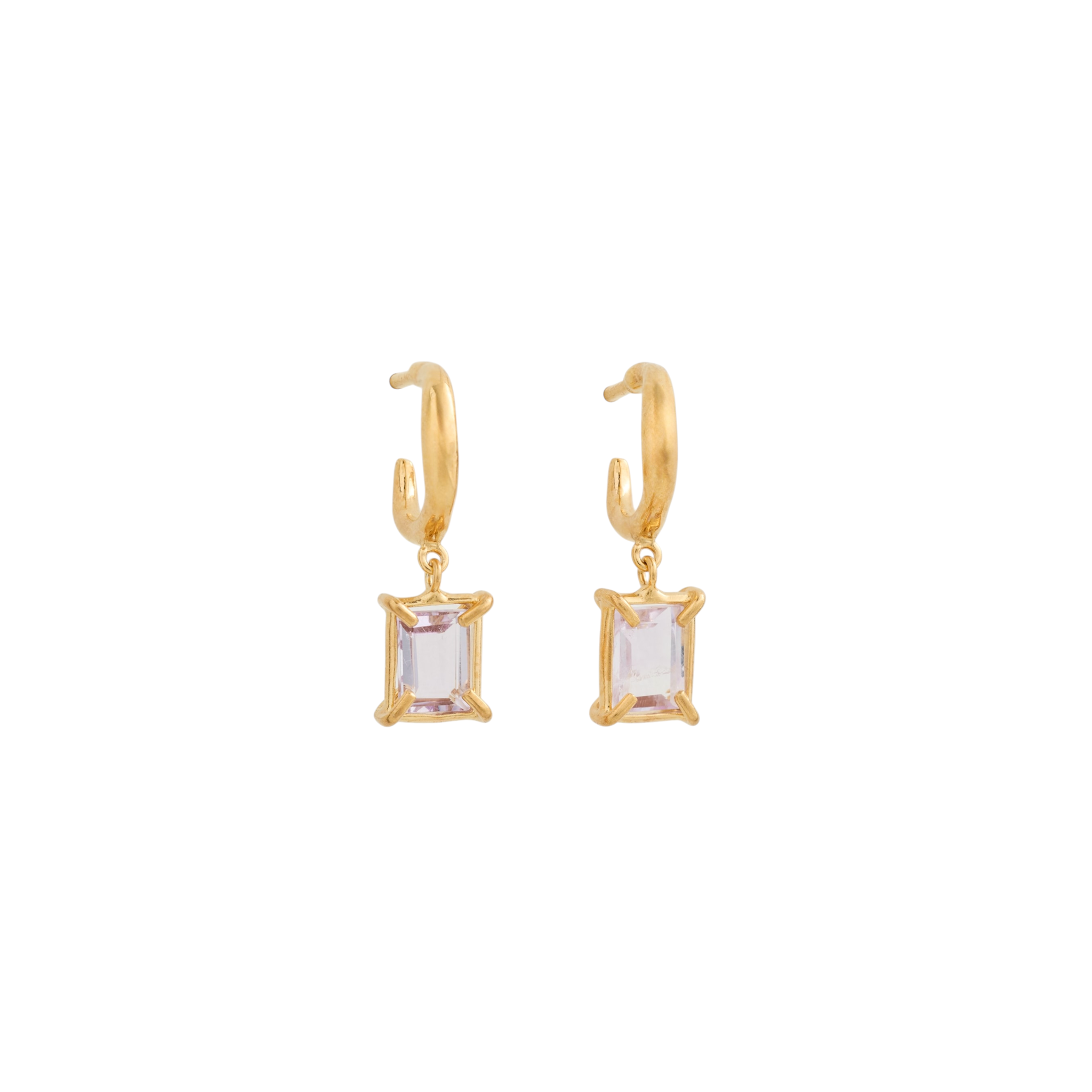 CHAN LUU Tabby Hoop Earrings Amethyst Chan Luu