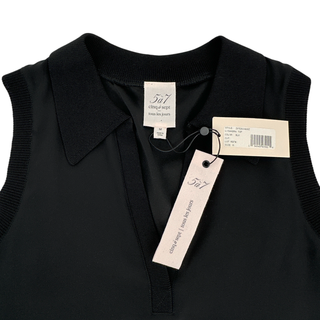 CINQ A SEPT Lysandra Silk Top M Cinq à Sept