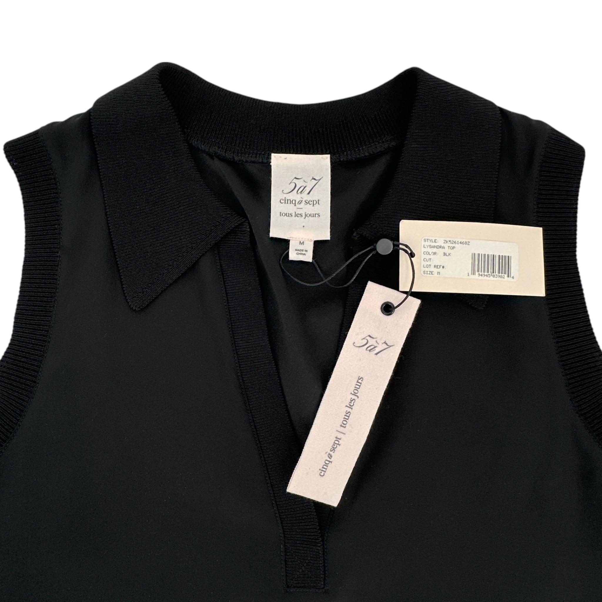 CINQ A SEPT Lysandra Silk Top M Cinq à Sept