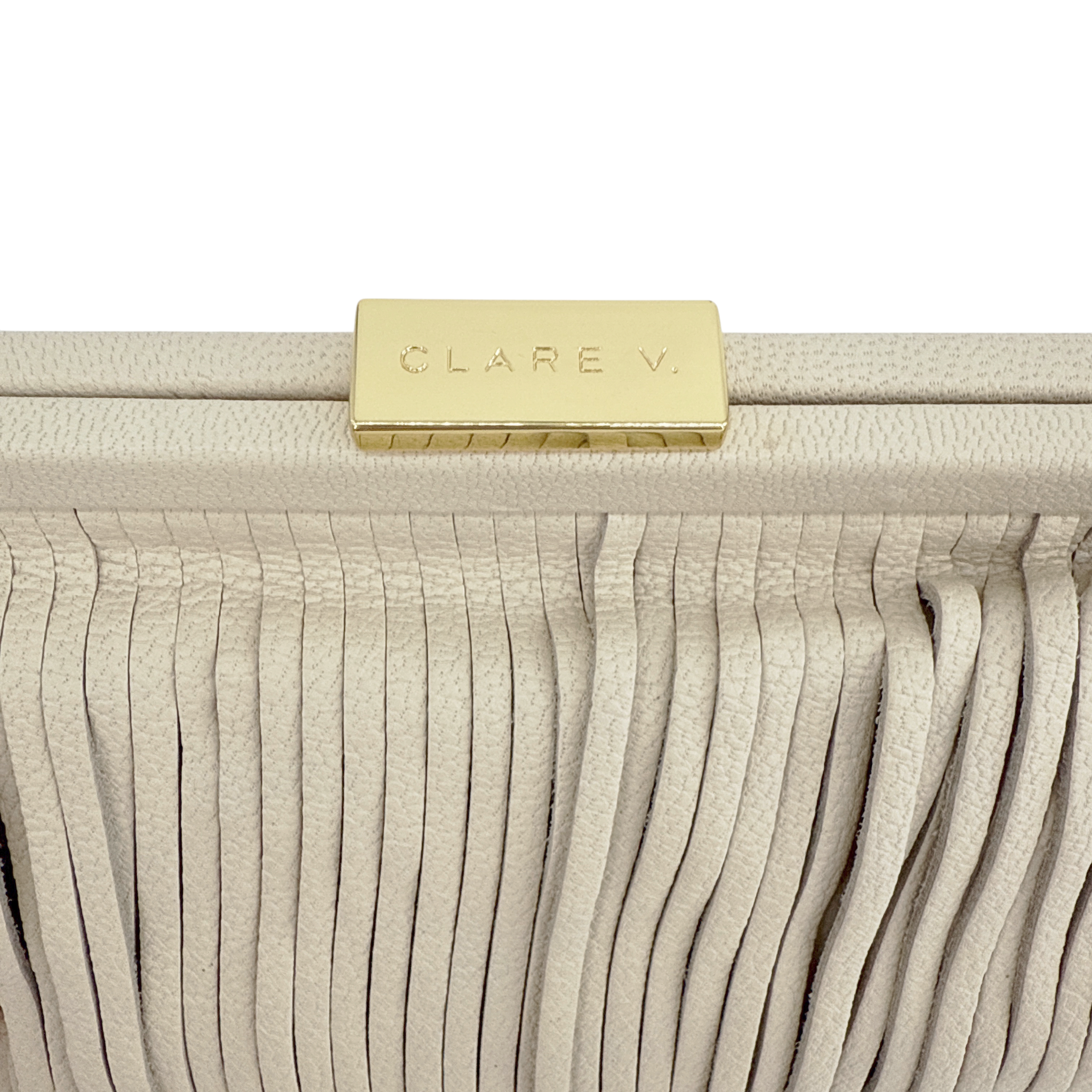 CLARE V. Fran Fran Bag in Cream Clare V.