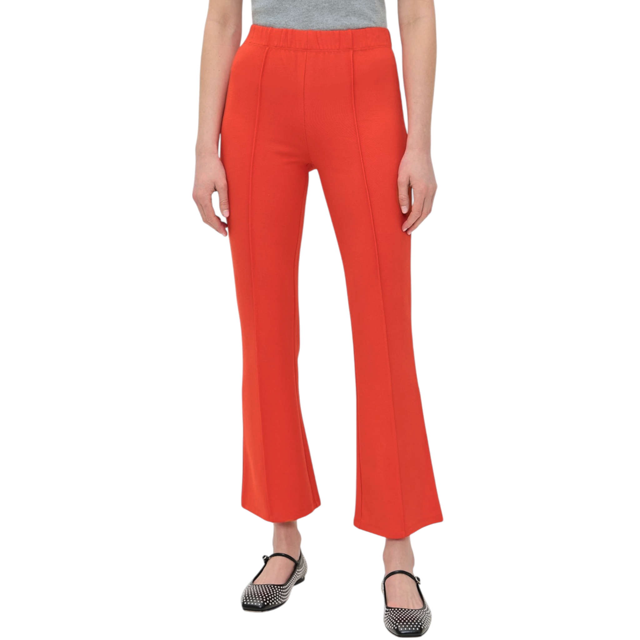 CLARE V. Le Flare Pants in Bright Poppy XS Clare V.