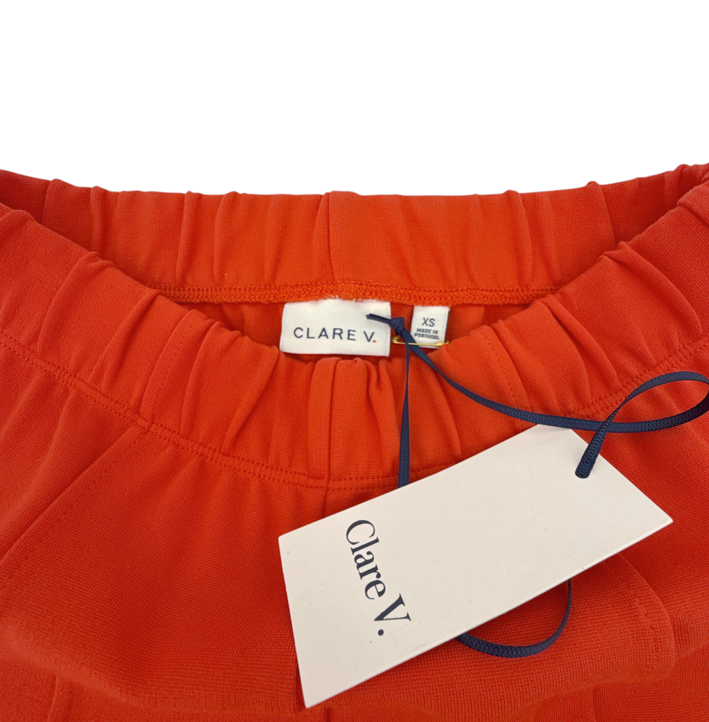 CLARE V. Le Flare Pants in Bright Poppy XS Clare V.