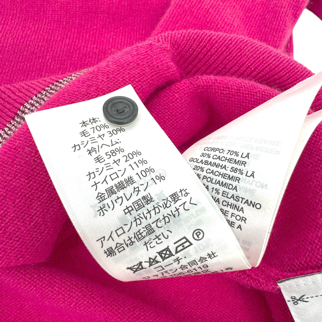 COACH 1941 Rexy Essential Polo Cashmere Sweater L Coach 1941