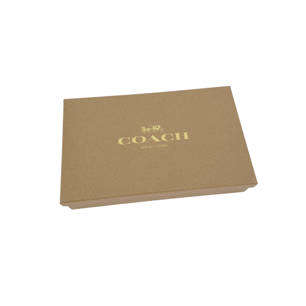 COACH Corner Zip Wristlet in Signature Leather Coach