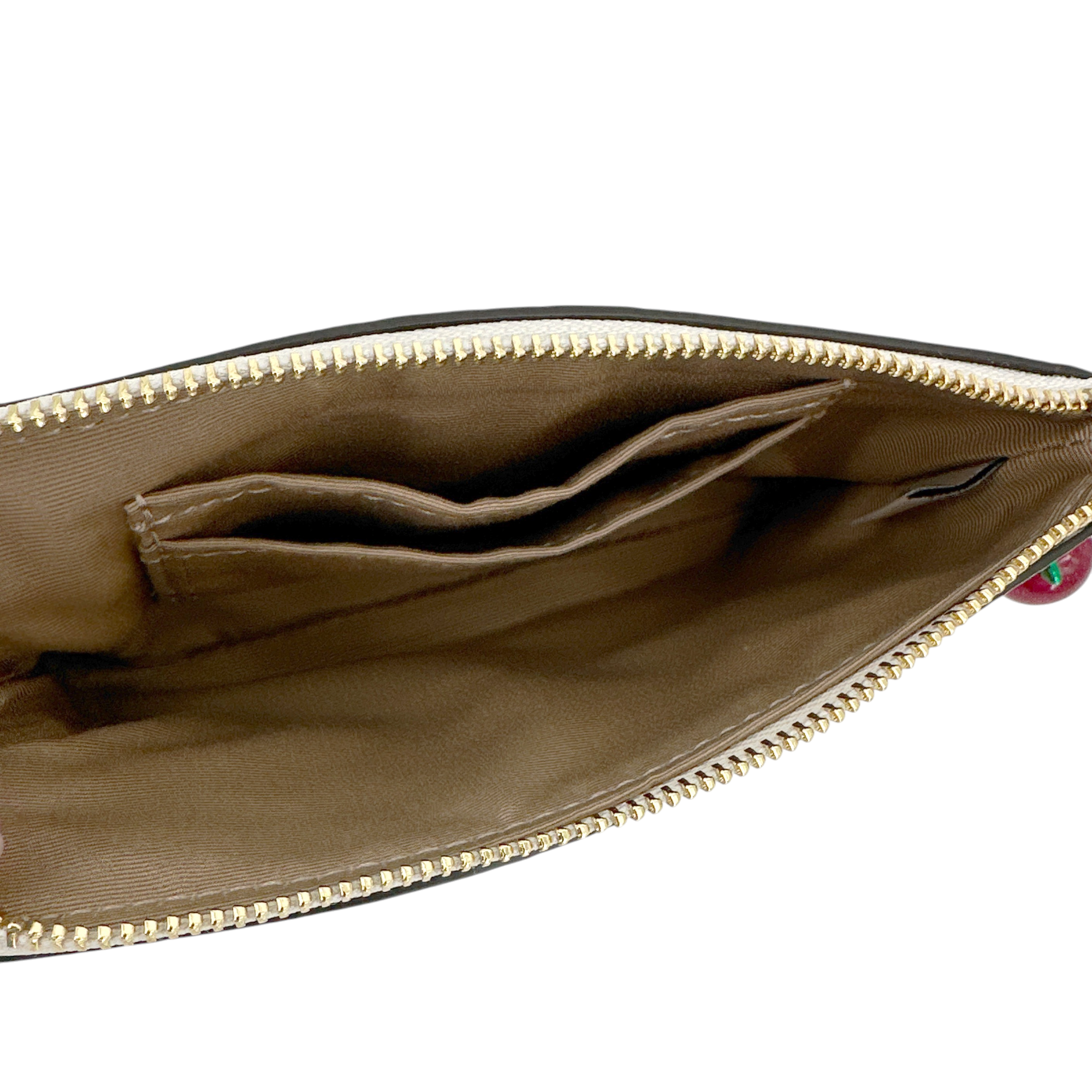 COACH Corner Zip Wristlet in Signature Leather Coach