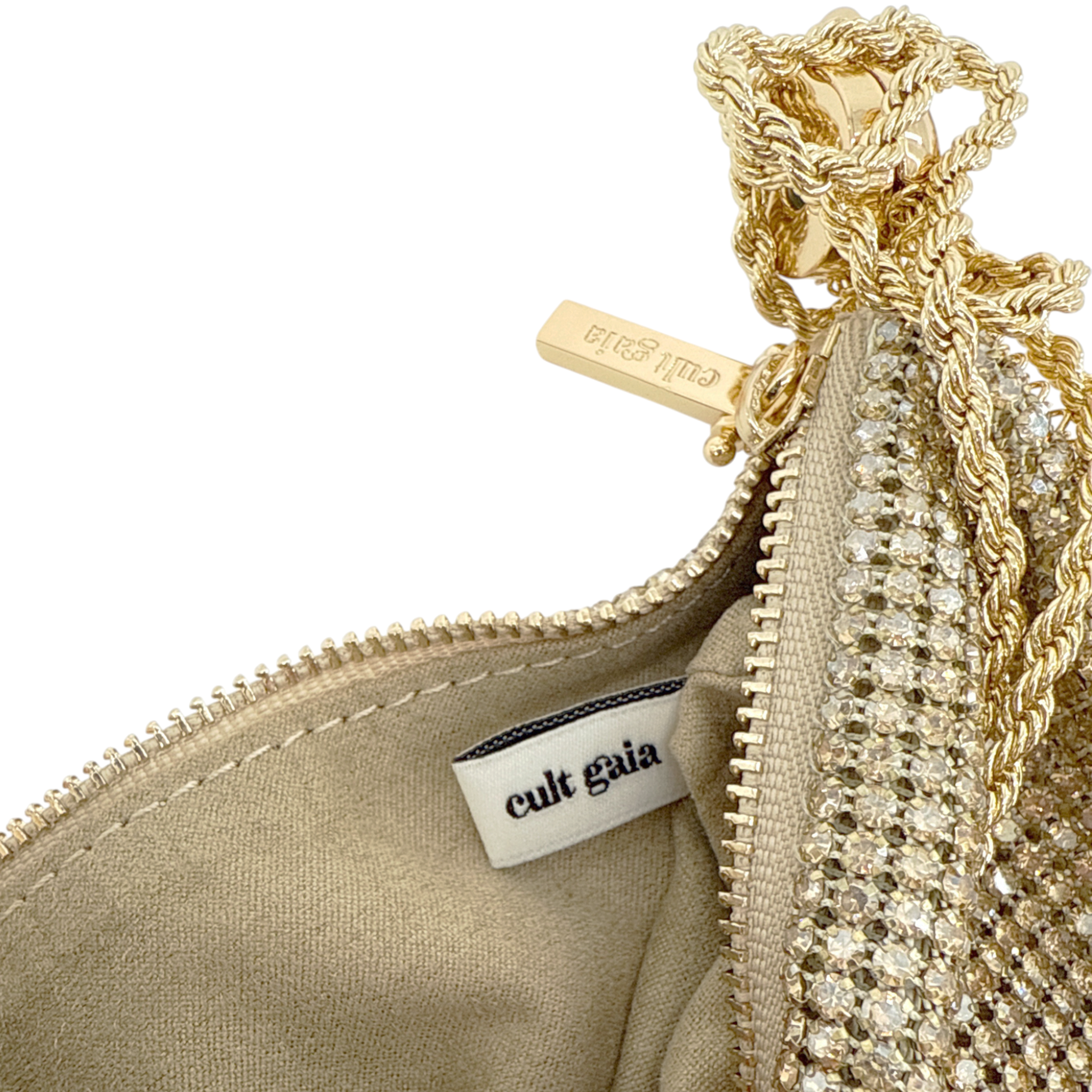 CULT GAIA Rue Wristlet Bag in Sand Dollar Cult Gaia