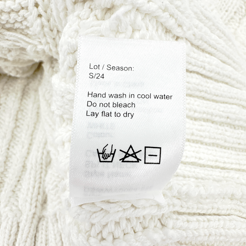 DENIMIST Split Neck Cable Sweater XXS Denimist