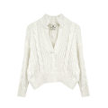 DENIMIST Split Neck Cable Sweater XXS Denimist