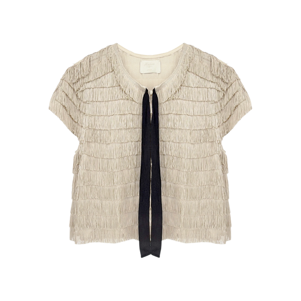 DOEN Heirloom Jovie Top in Vintage Pearl L Doen