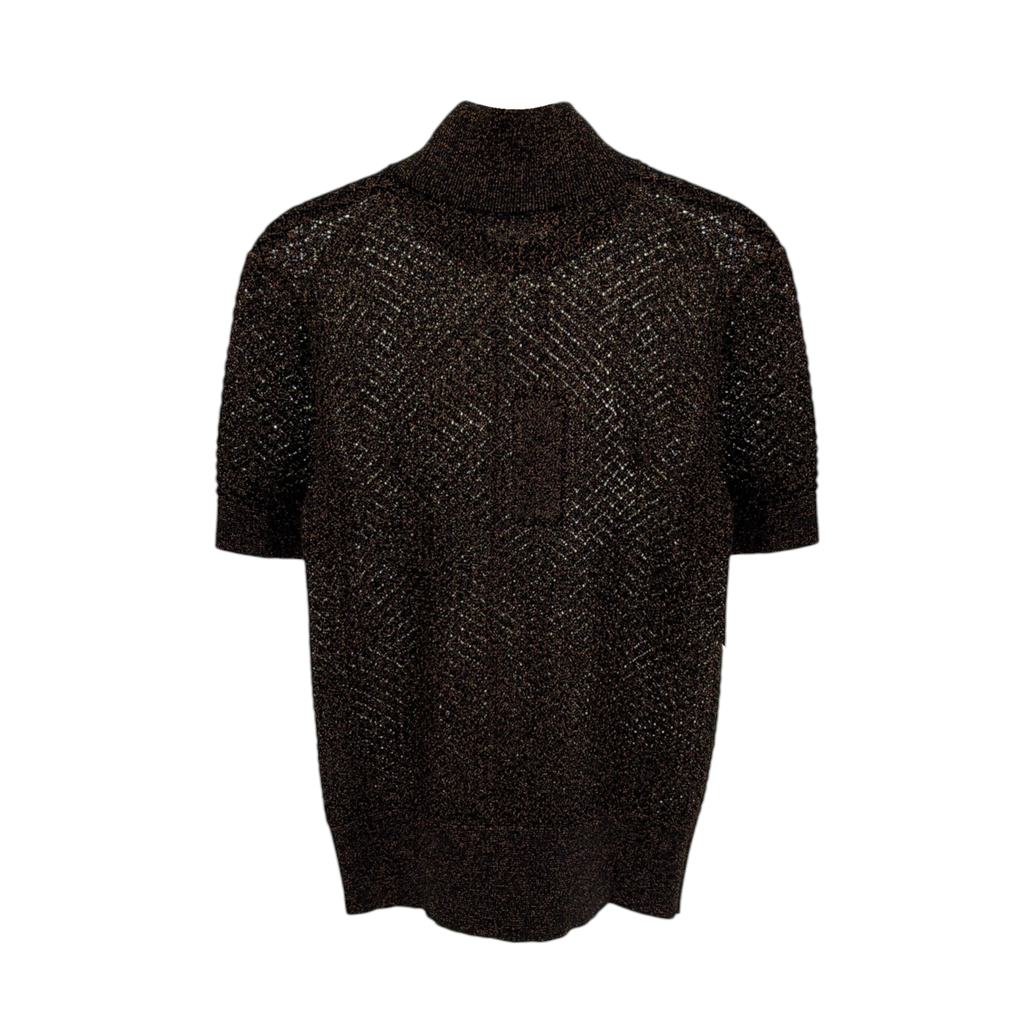 DOLCE & GABBANA Metallic Mock Neck Sweater Dolce & Gabbana